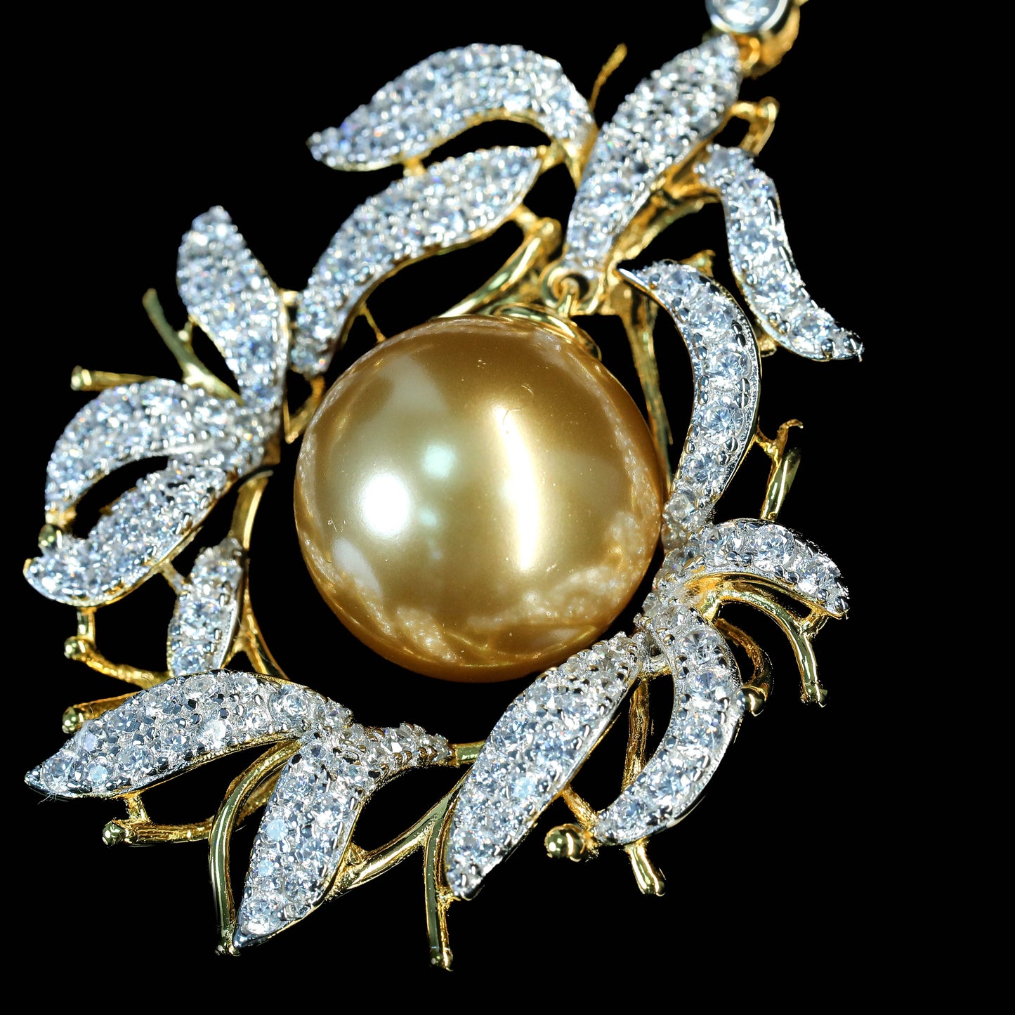 Golden Pearl Earrings sample