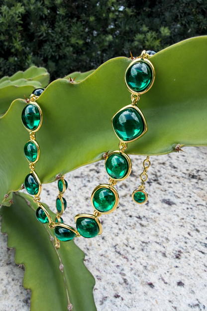 Forest Whisper Necklace with Poured Glass