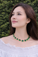 Forest Whisper Necklace with Poured Glass